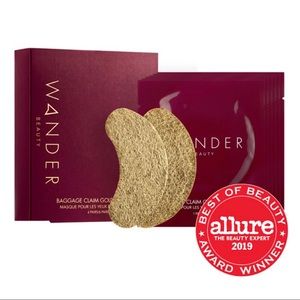Wander Beauty Baggage Claim Gold Eyemasks